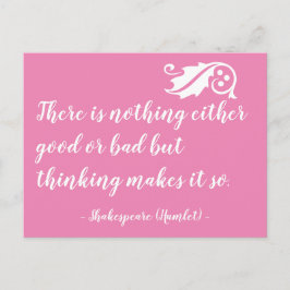 Nichts davon ist schlecht als Shakespeare zu denke Postkarte