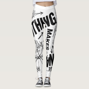 NICHTS ERGIBT EINEN SINN Brutalistische Anti-Des Leggings