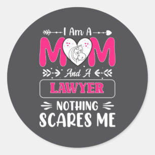 Nichts Es Me Lustiger Anwalt Mama Zitat Runder Aufkleber