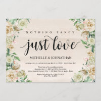 nichts extravagant, Elopement Empfang Einladungska