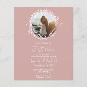 Nichts Extravagant nur Liebe Budget Hochzeit Einla