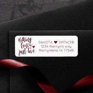 Nichts Extravagant nur Liebe Dark Crimson Red We