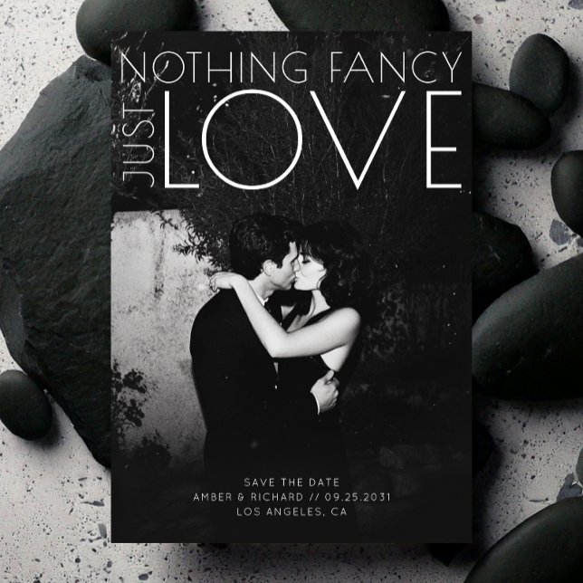 Nichts Extravagant nur Liebe Einzigartig Moderne H Save The Date (Von Creator hochgeladen)