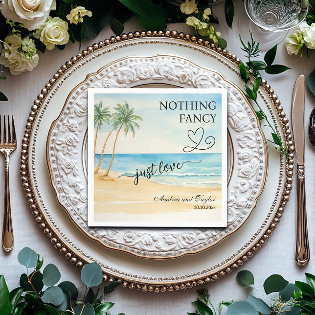 Nichts Extravagant nur Liebe Elegante Hochzeit Serviette (Von Creator hochgeladen)