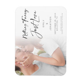 Nichts Extravagant nur Liebe Foto Save the Date Magnet