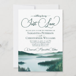 Nichts Extravagant nur Liebe Green Lake Tahoe Wedd Einladung