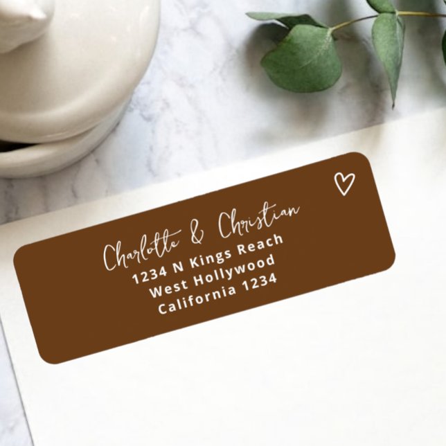 Nichts Extravagant nur Liebe Groovy Retro 70er Wed (Nothing Fancy Just Love Groovy Retro 70s Wedding Labels from Ricaso. Add your own address. )