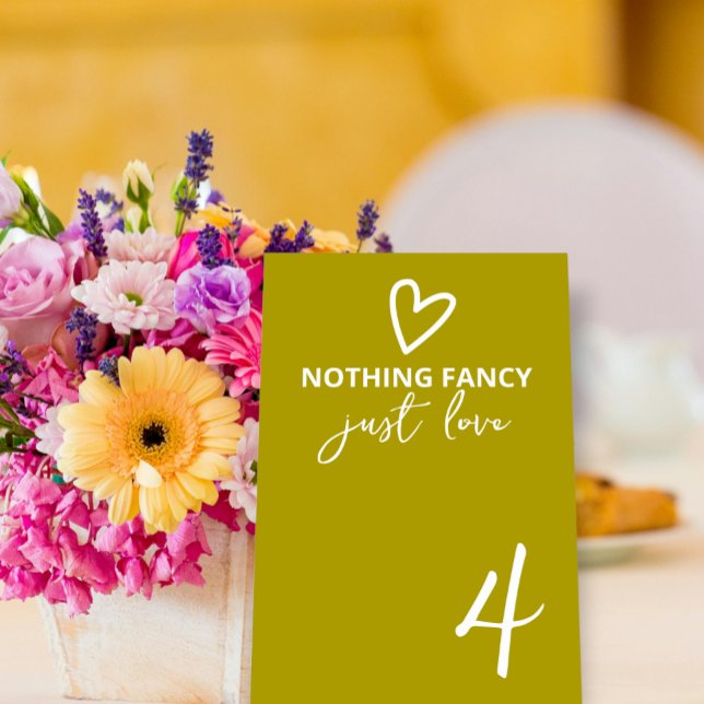 Nichts Extravagant nur Liebe Groovy Retro 70er Wed Tischnummer (Nothing Fancy Just Love Groovy Retro 70s Wedding Table Numbers from Ricaso. Fun colorful bold modern)