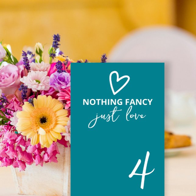 Nichts Extravagant nur Liebe Groovy Retro 70er Wed Tischnummer (Nothing Fancy Just Love Groovy Retro 70s Wedding Table Numbers from Ricaso. Fun colorful bold modern)