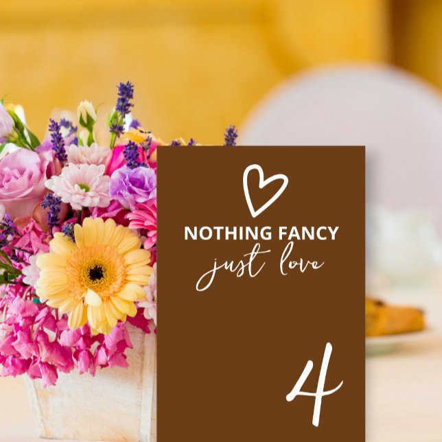 Nichts Extravagant nur Liebe Groovy Retro 70er Wed Tischnummer (Nothing Fancy Just Love Groovy Retro 70s Wedding Table Numbers from Ricaso. Fun colorful bold modern)