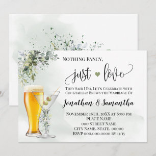 Nichts Extravagant, nur Liebe Grün einladen Save The Date