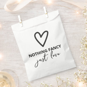 Nichts Extravagant, nur Liebe Herz Muster Hochzeit Geschenktütchen