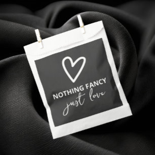 Nichts Extravagant, nur Liebe Herz Muster Hochzeit Geschenktütchen