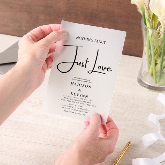 Nichts Extravagant nur Liebe Hochzeit (Handgehalten)