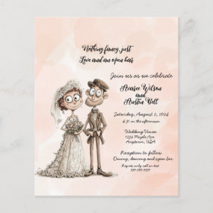 Nichts Extravagant nur Liebe Hochzeit Einladung Fl Flyer