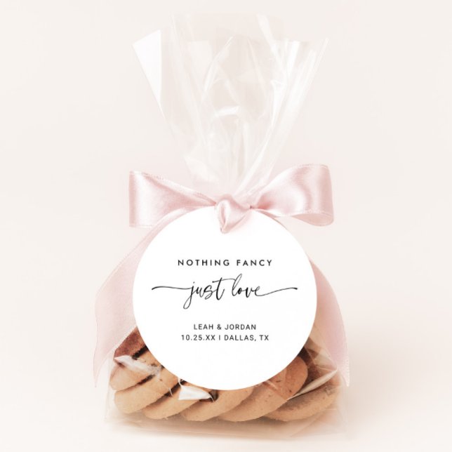 Nichts Extravagant nur Liebe Hochzeit Umschlag Auf Runder Aufkleber (Von Creator hochgeladen)