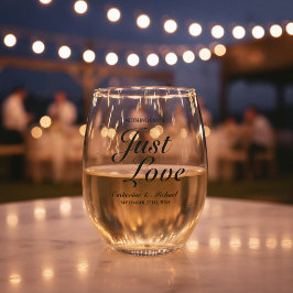 Nichts Extravagant nur Liebe Hochzeit Weinglas Ohne Stiel