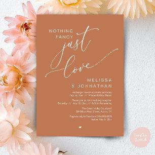 Nichts Extravagant, nur Liebe, Hochzeitsempfang Einladung