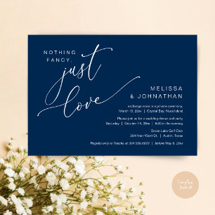 Nichts Extravagant, nur Liebe, Hochzeitsessen Einladung
