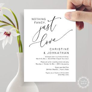 Nichts Extravagant, nur Liebe, Hochzeitsessen Einladung