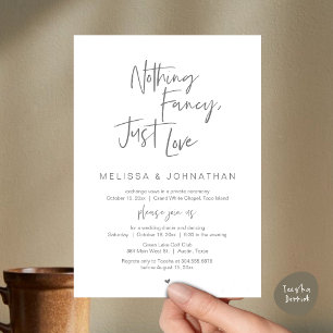 Nichts Extravagant, nur Liebe, Hochzeitsessen Einladung