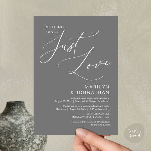 Nichts Extravagant, nur Liebe, Hochzeitsessen Einladung
