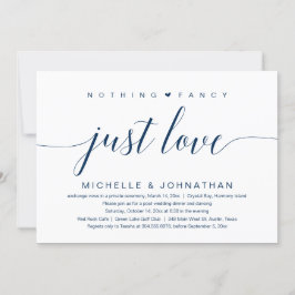 Nichts Extravagant, nur Liebe, Hochzeitsfeier Einladung