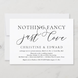 Nichts Extravagant, nur Liebe, Hochzeitsfeier Part Einladung