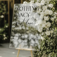 Nichts Extravagant nur Liebe Hochzeitswillkommen