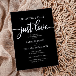 Nichts Extravagant nur Liebe Lässig Hochzeit Einla Einladung