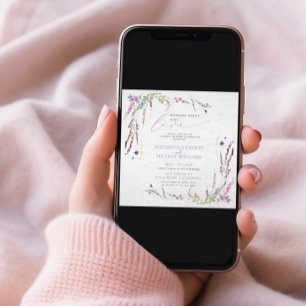 Nichts Extravagant nur Liebe Lässige Hochzeit Einladung