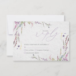 Nichts Extravagant nur Liebe Lässige Hochzeit RSVP Karte