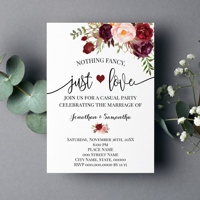 Nichts Extravagant nur Liebe Marsala Elopement Ein Save The Date (Von Creator hochgeladen)