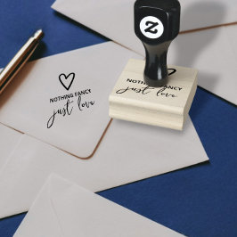Nichts Extravagant nur Liebe Minimalistisch Hochze Gummistempel