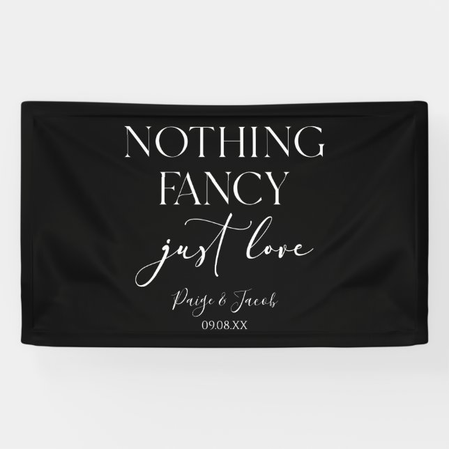 Nichts Extravagant nur Liebe Minimalistisch Lässig Banner (Horizontal)