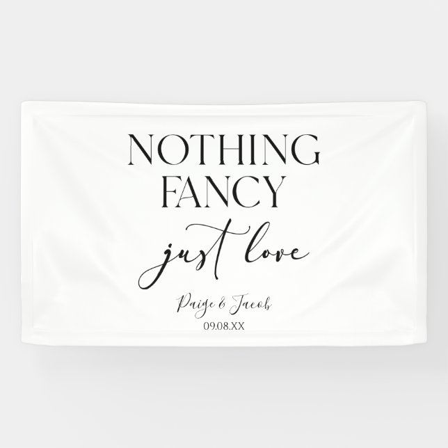 Nichts Extravagant nur Liebe Minimalistisch Lässig Banner (Horizontal)