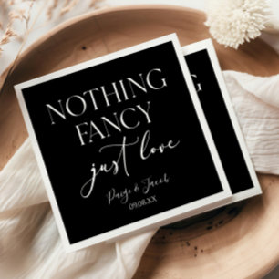 Nichts Extravagant nur Liebe Minimalistisch Lässig Serviette