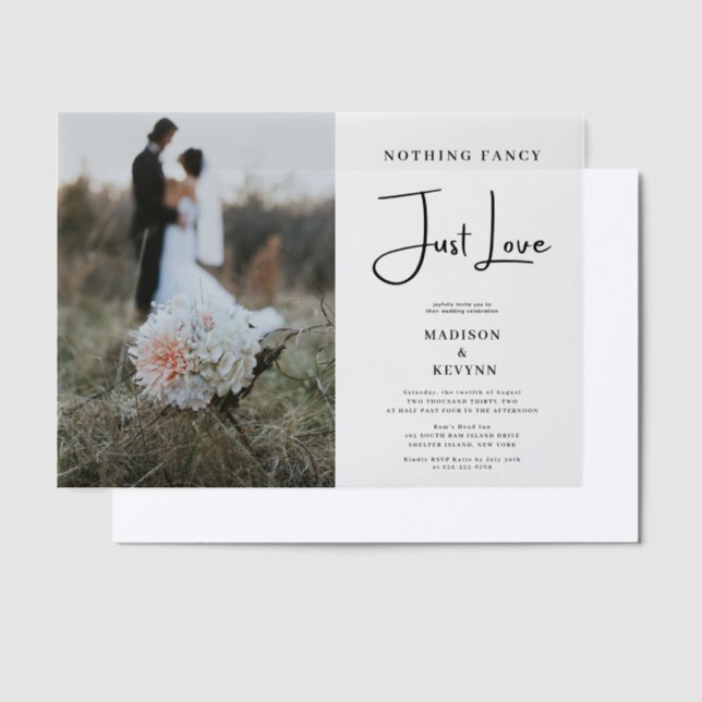 Nichts Extravagant nur Liebe Mocha Mousse Einladun (Versetzt)