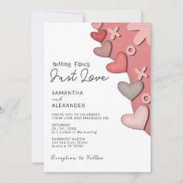 Nichts Extravagant nur Liebe Moderne Retro Vibes W Einladung