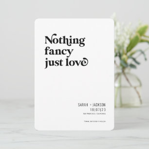 Nichts extravagant nur Liebe, Moderner Minimalisti Save The Date