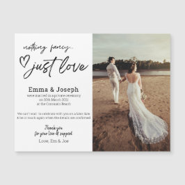 "Nichts extravagant nur Liebe", Modernes Foto Magn Magnetkarte