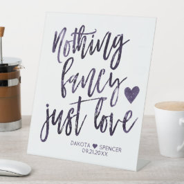 Nichts Extravagant nur Liebe | Moody Midnight Indi Sockelschild