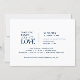 Nichts Extravagant, nur Liebe, Navy Blue, Eloption Einladung