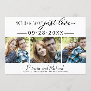 Nichts Extravagant Nur Liebe Save the Date 3 Foto Einladung