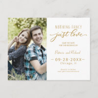 Nichts Extravagant nur Liebe Save the Date Foto