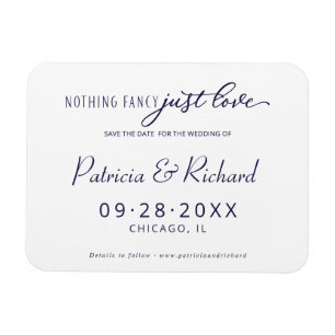 Nichts Extravagant nur Liebe Save the Date Nicht-F Magnet