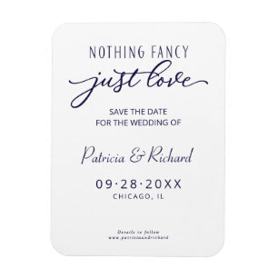 Nichts Extravagant nur Liebe Save the Date Nicht-F Magnet