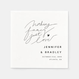 Nichts Extravagant, nur Liebe Weißes Abendessen Serviette