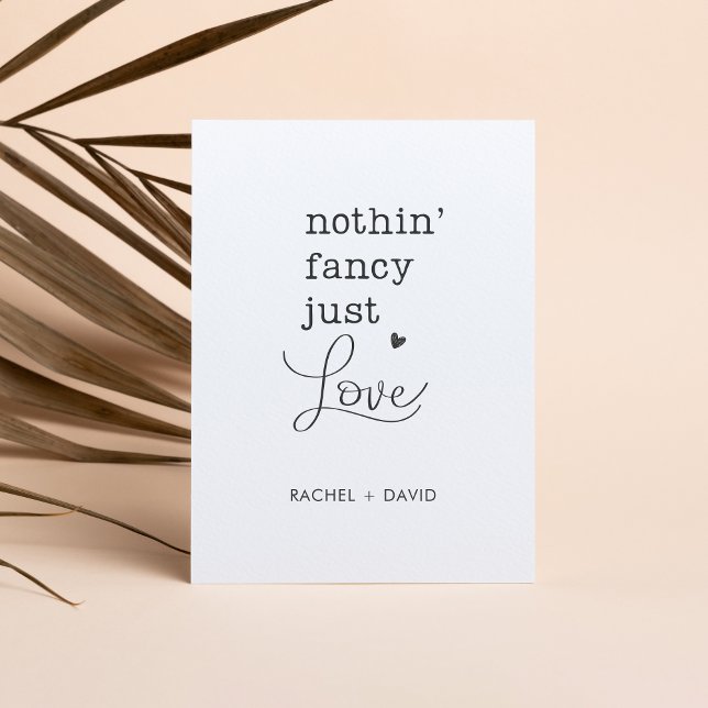 Nichts Extravagant nur Liebe, wir haben das Elopem Einladung (Von Creator hochgeladen)