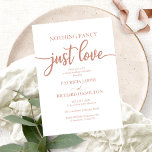 Nichts Extravagante nur Liebe Lässig Hochzeit Einladung<br><div class="desc">Nichts Extravagante nur Liebe Lässige Hochzeitseinladung</div>